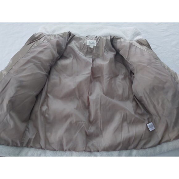 A.N.A Coat Jacket Quilted Puffer Faux Sherpa Trim Womens Size Large - Picture 9 of 15